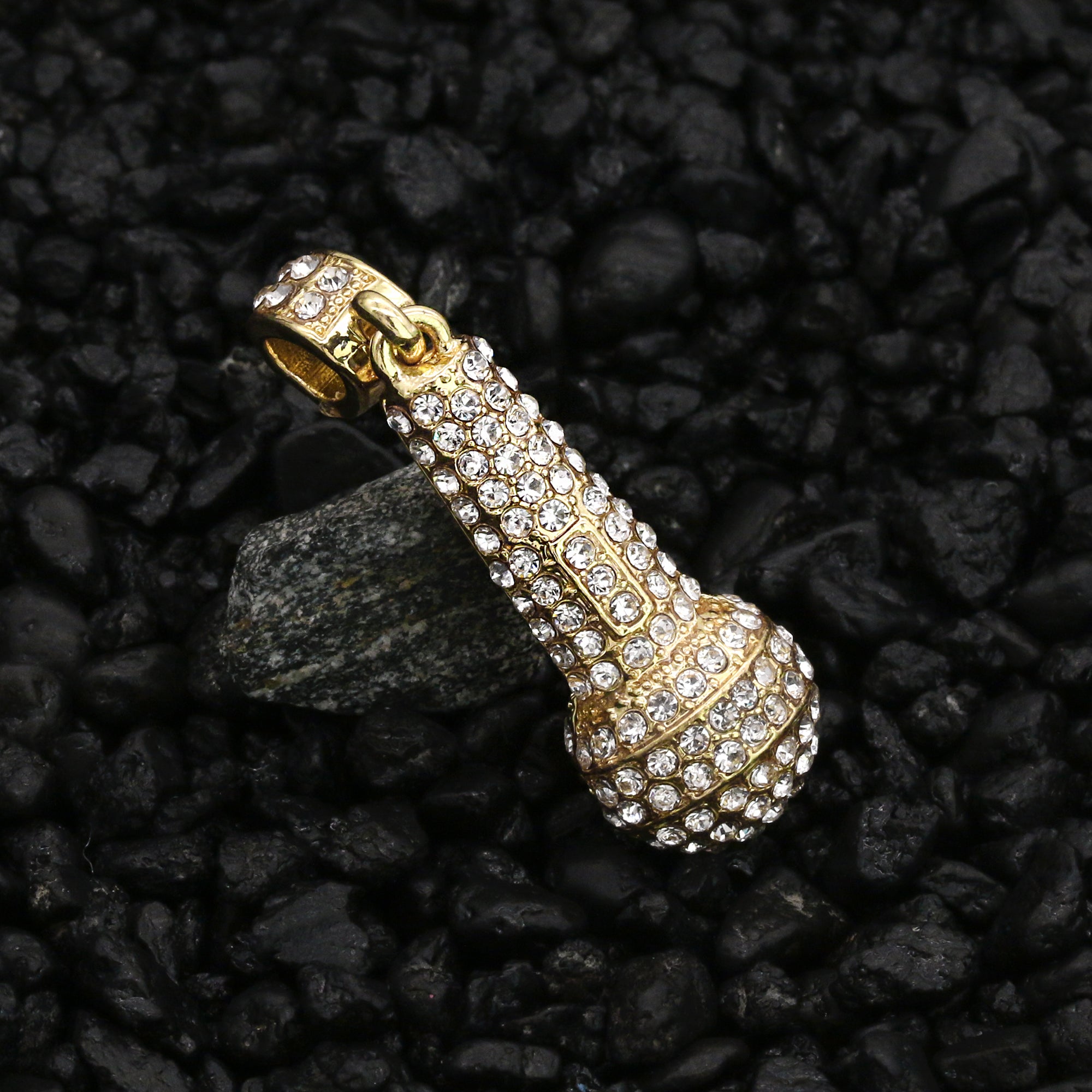 Microphone Pendant 24" Rope Chain Hip Hop 18k Jewelry