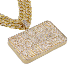 3PC XXL Billion Dollar Pendant & Iced Cuban Chain Set 18"/20" – Hip Hop Bling
