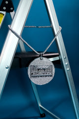 LAST SUPPER PENDANT 18" TENNIS CHAIN WITH GOLD