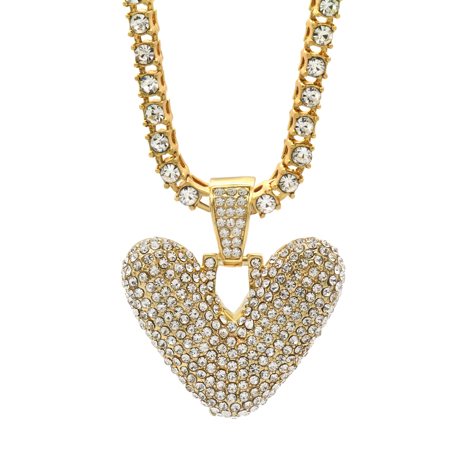 CZ CHAIN ALPHABET PENDANT BUBBLE A-Z