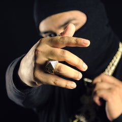 Pyramid Ring 14k Gold Plated