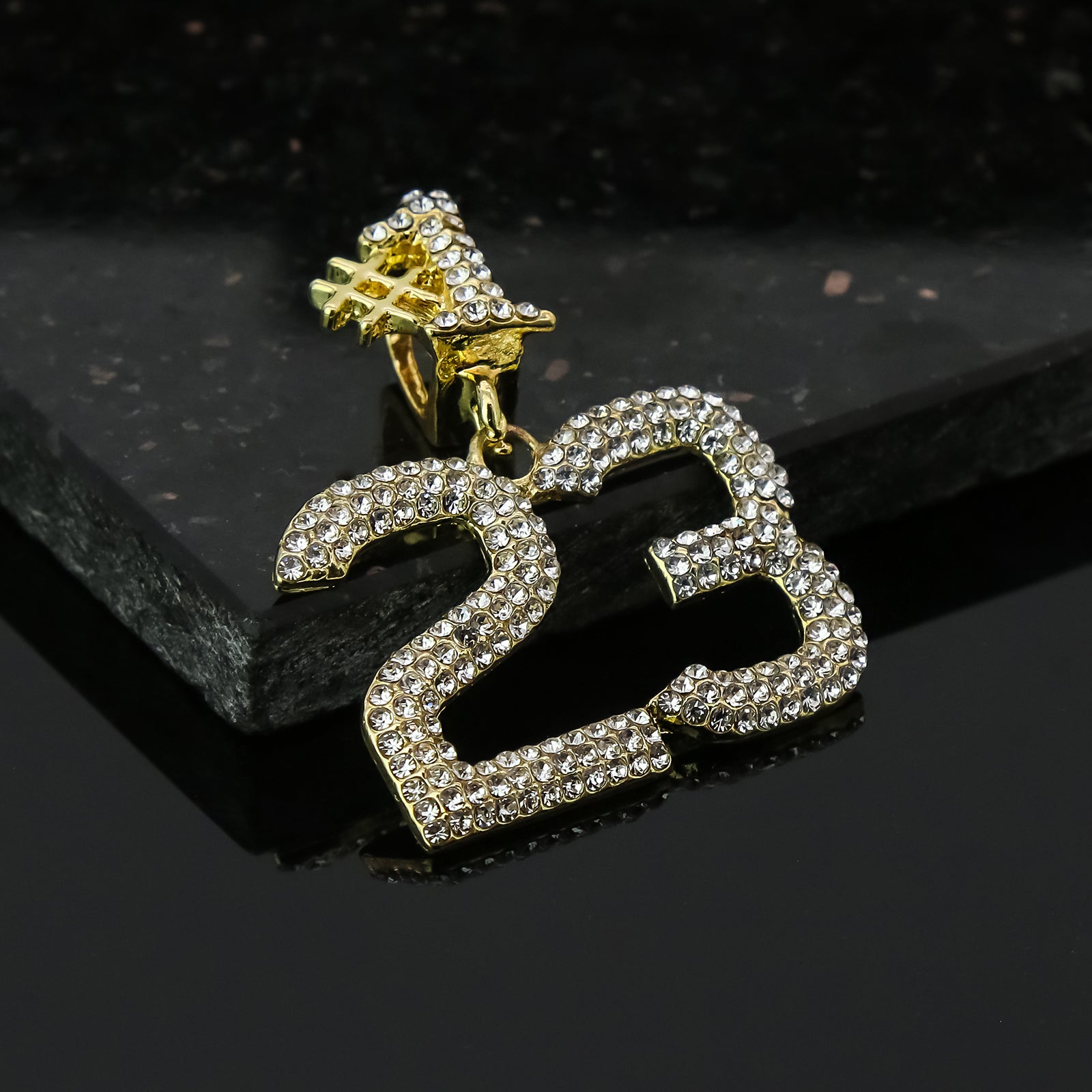 #23 4 Pcs Set Clear Cz Cuban, Tennis & Rope Chain Bundle Gold PT