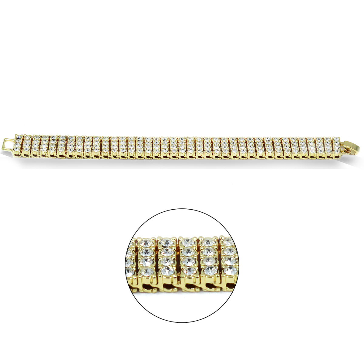 TK Gold Ice Out Techno KING Watch & Bracelet SET