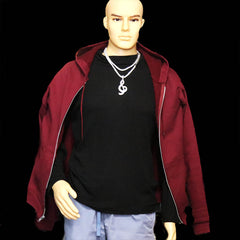 White GOLD TENNIS CHAIN 18" 20" Music Note Pendant Bundle