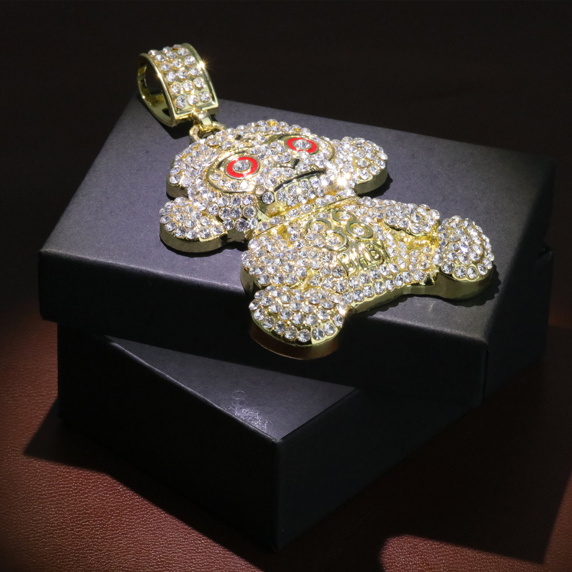 Iced Baby Monkey Pendant Only Jewelry Hip Hop Style 18k Gold Plated