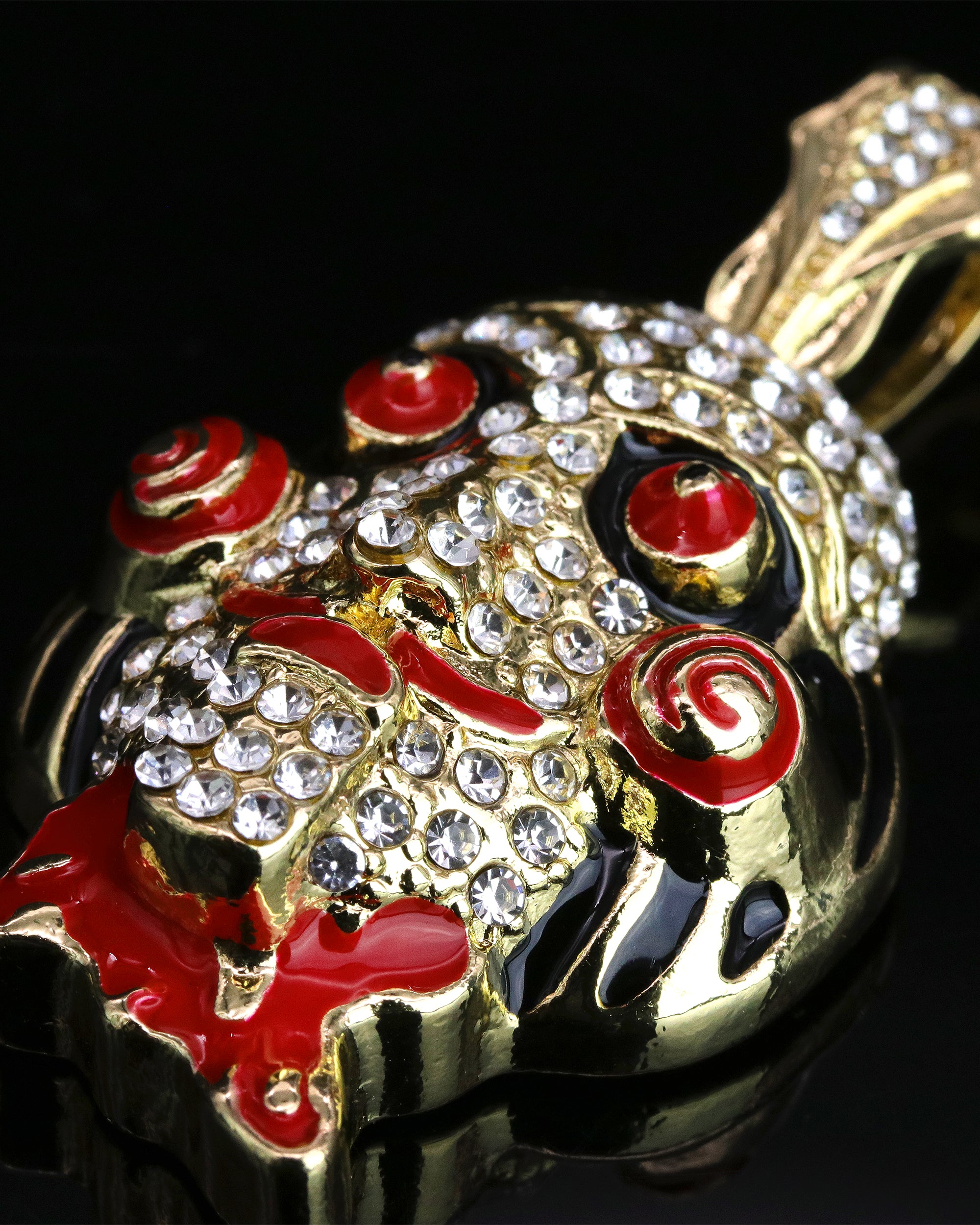 Iced "Jigsaw"69" Pendant Only Jewelry Hip Hop Style 18k Gold Plated