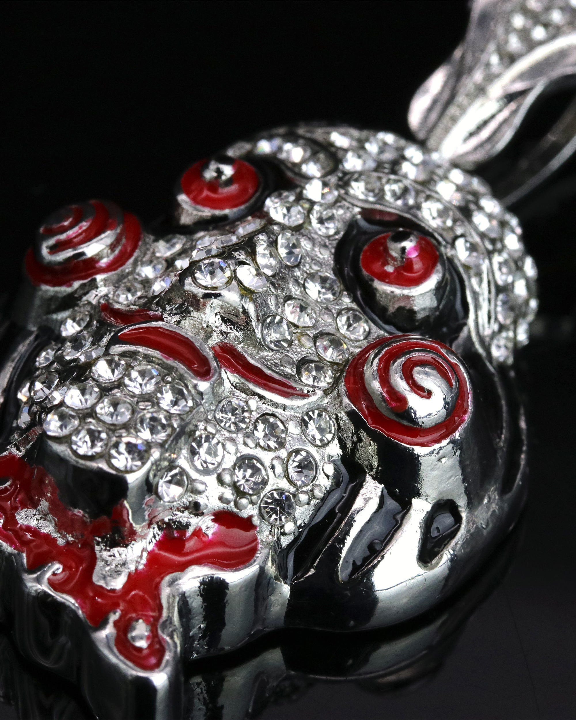 Iced "Jigsaw"69" Pendant Only Jewelry Hip Hop Style 18k White Gold Plated