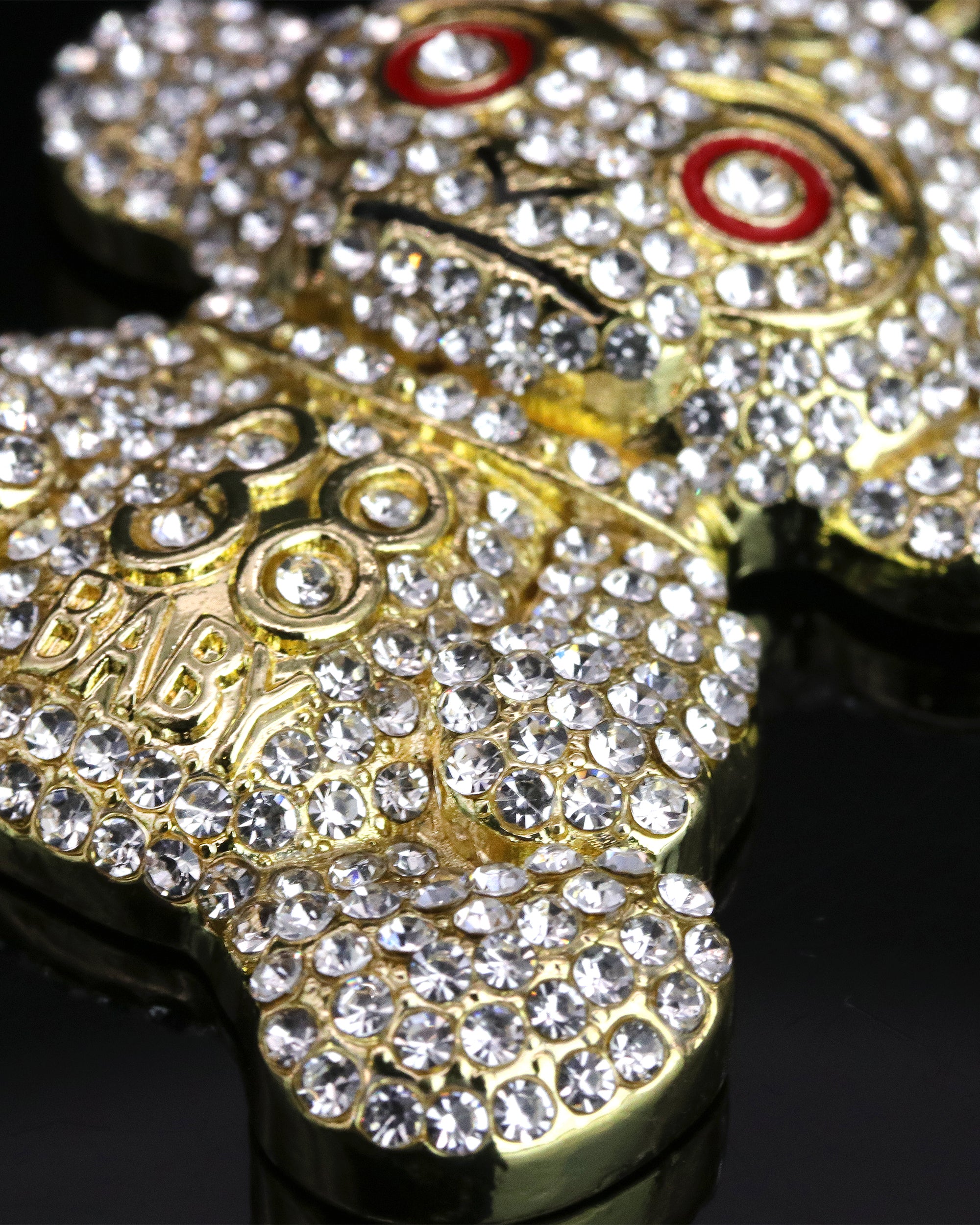 Iced Baby Monkey Pendant Only Jewelry Hip Hop Style 18k Gold Plated