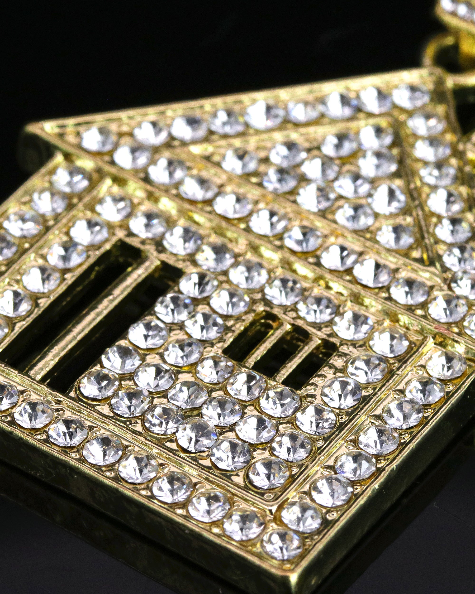 Iced Bando House Pendant Only Jewelry Hip Hop Style 18k Gold Plated