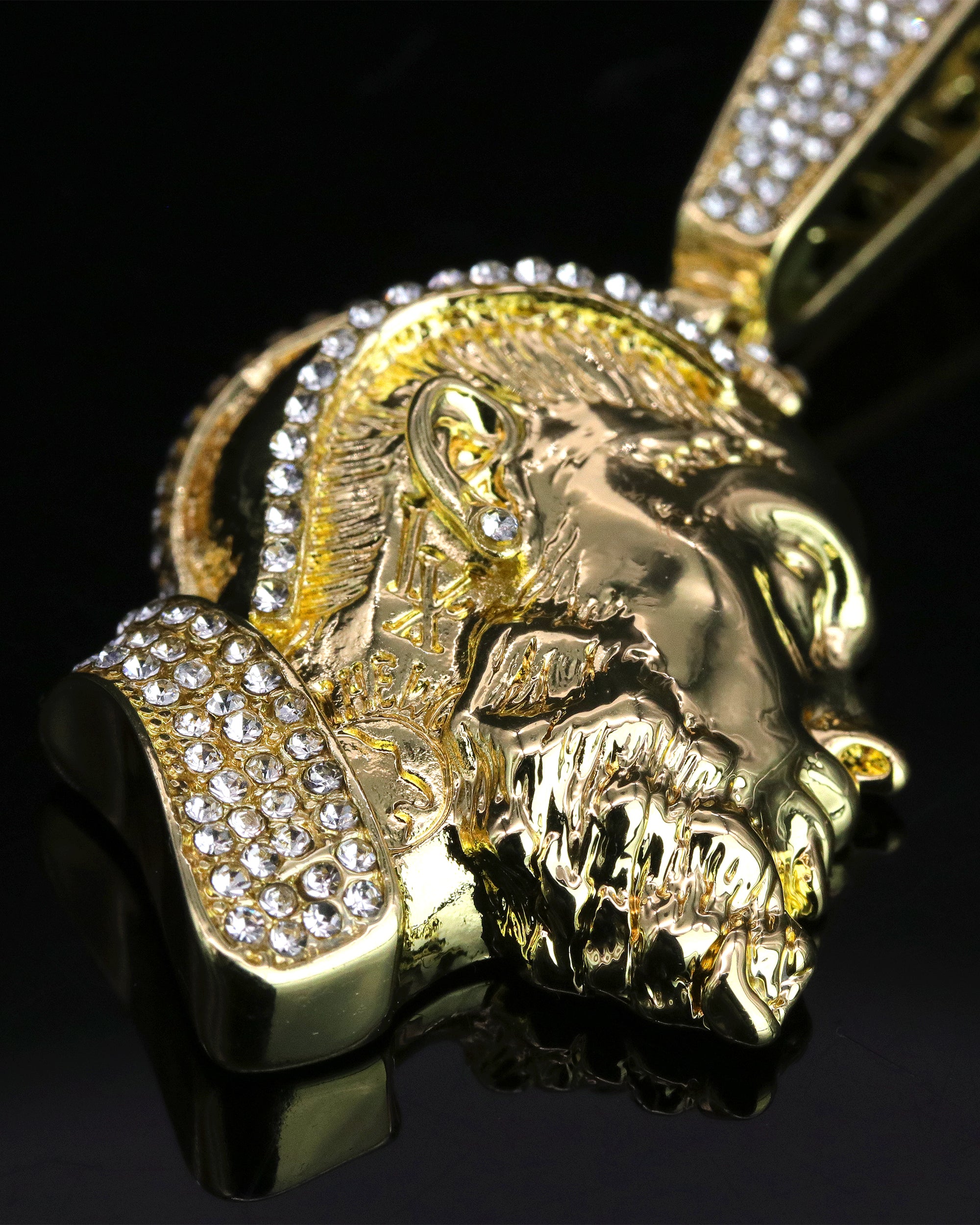 Iced Hussle Pendant Only Jewelry Hip Hop Style 18k Gold Plated