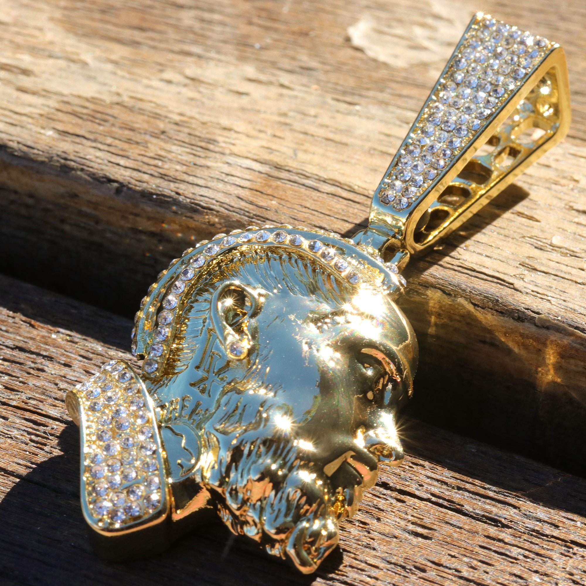 Iced Hussle Pendant Only Jewelry Hip Hop Style 18k Gold Plated