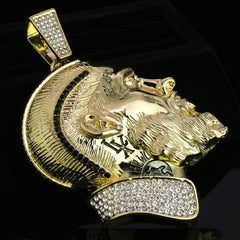 Nipsey Hussle 3D Face Pendant & Iced Cuban Chain – XXL Hip Hop Jewelry