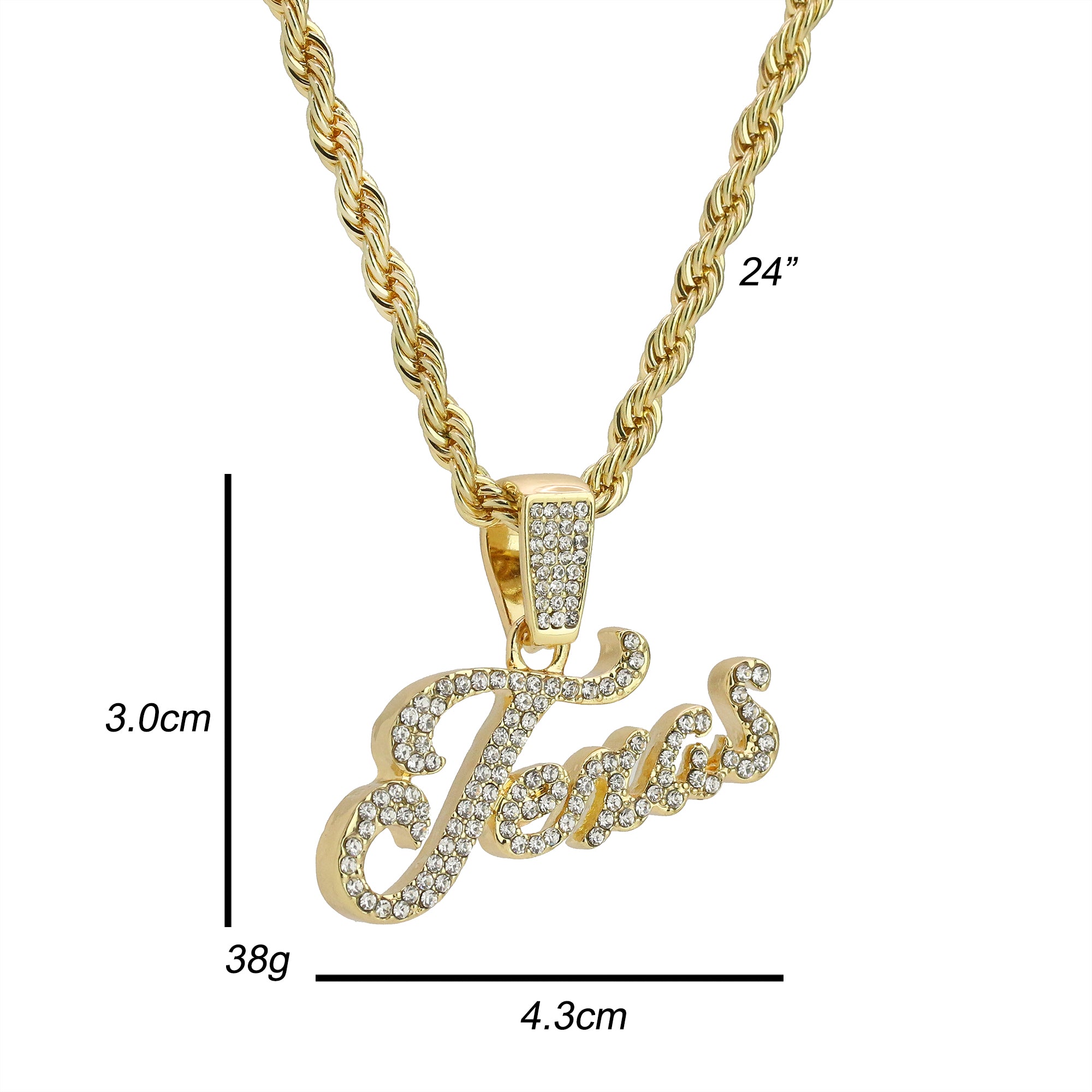 Cz Texas Pendant Rope Chain Men's Hip Hop 18k Cz Jewelry Necklace Choker