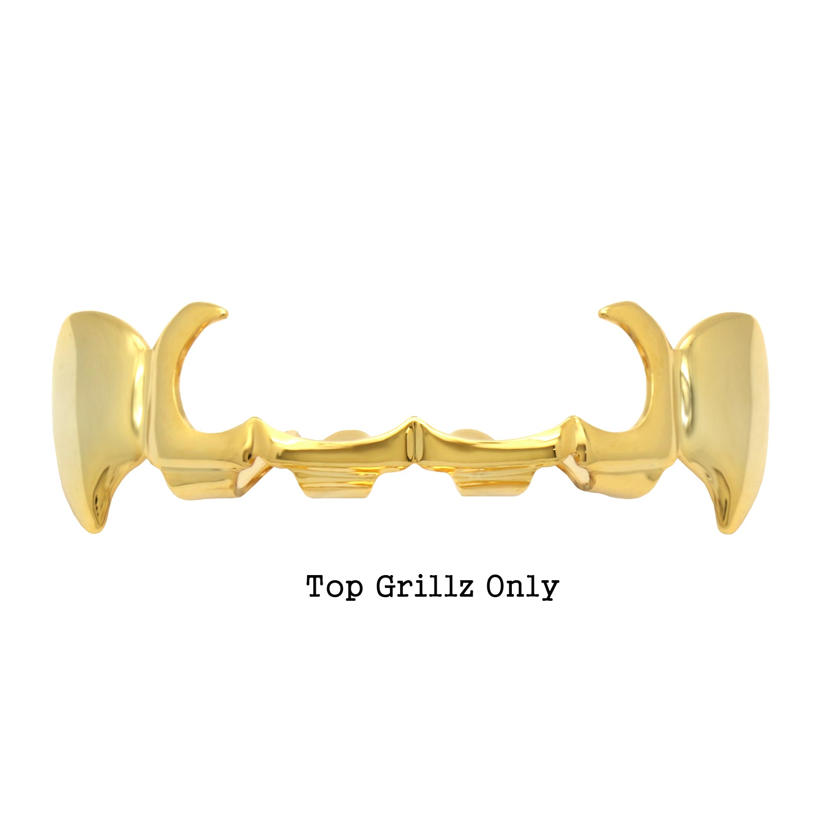 GRILLZ SET GOLD SICKLE PLAIN FANG