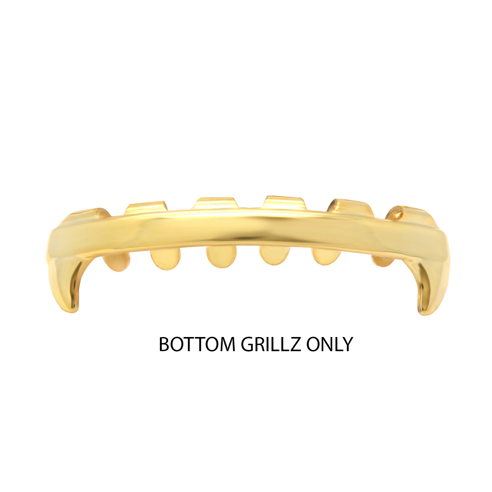 GRILLZ SET GOLD SLIM PLAIN FANG