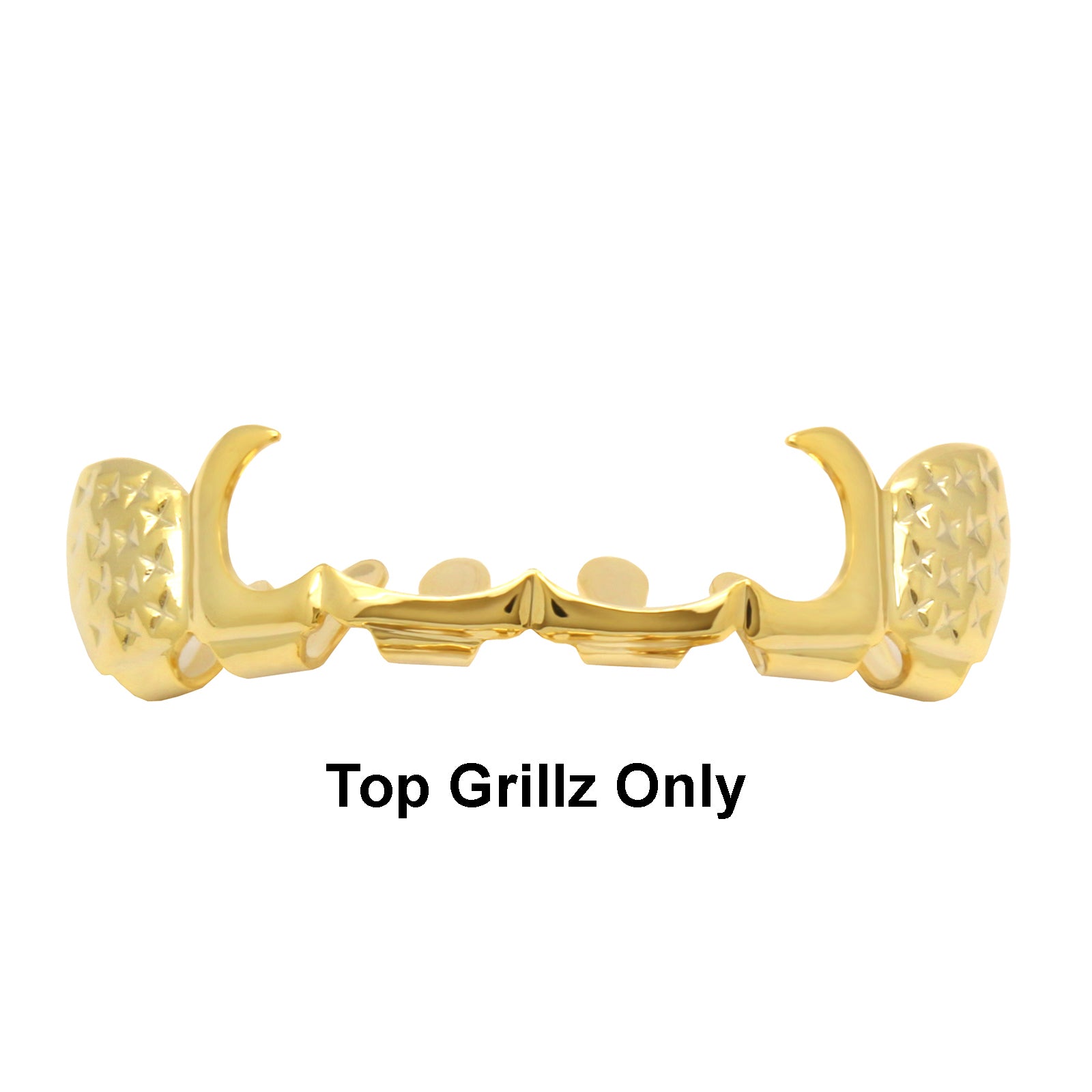 GRILLZ SET GOLD SICKLE NOTCHED