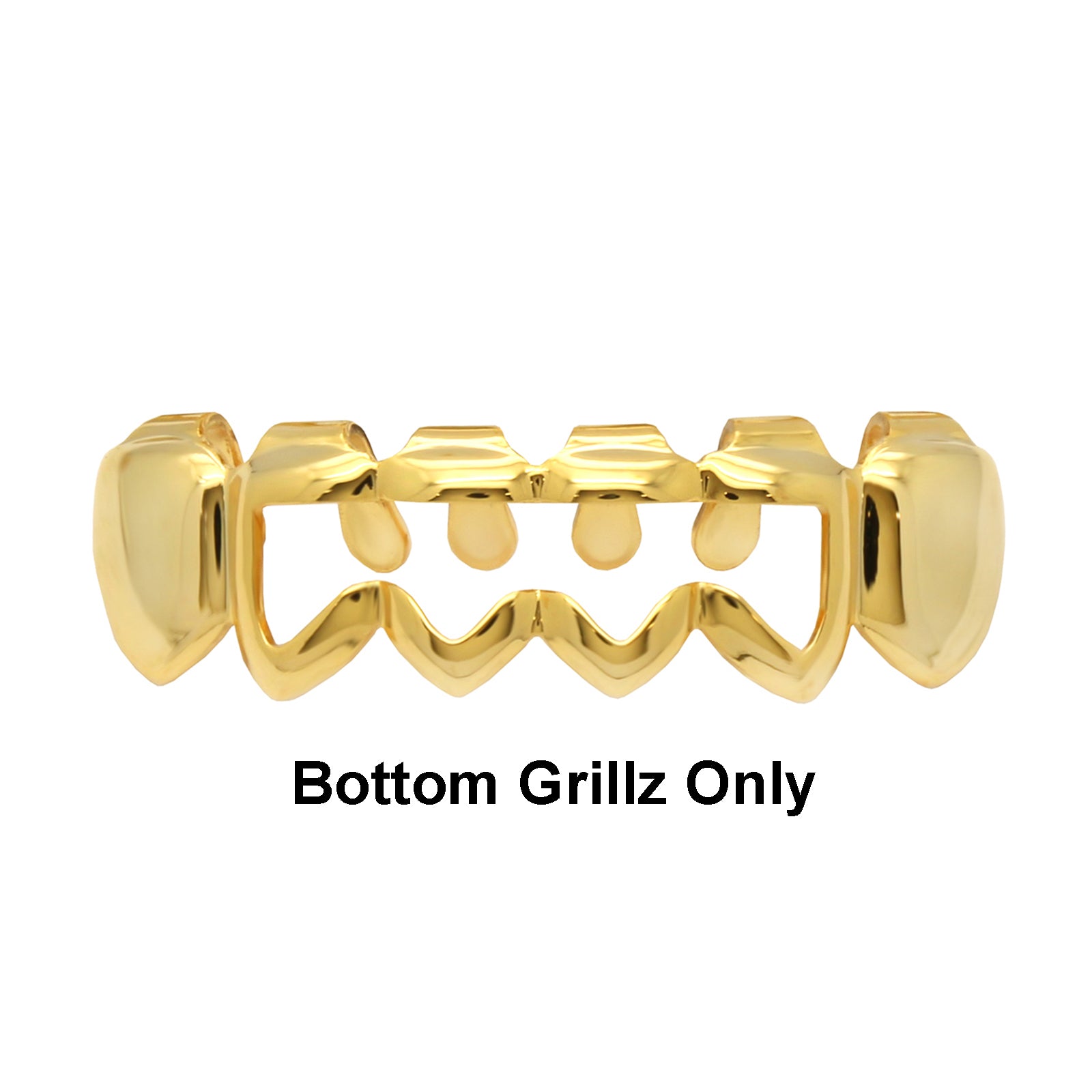 GRILLZ SET GOLD WAVE HOLLOW