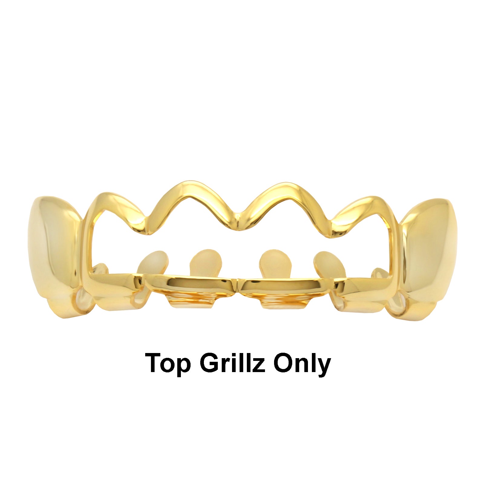 GRILLZ SET GOLD WAVE HOLLOW