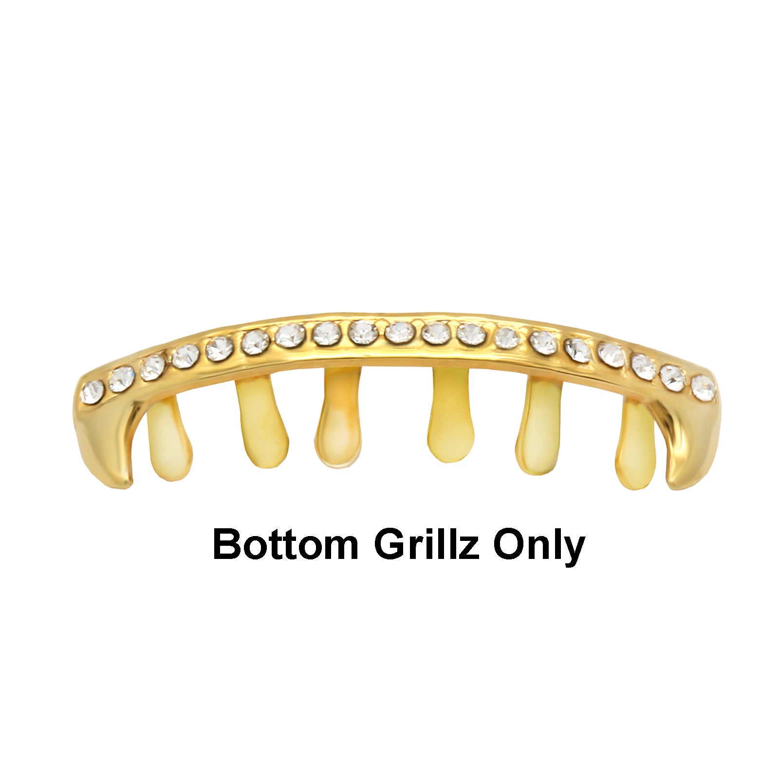 GRILLZ SET GOLD 1 ROW SLIM FANG
