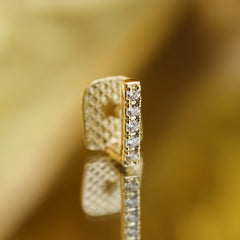 Iced Gap Single Tooth 18k Gold Plated