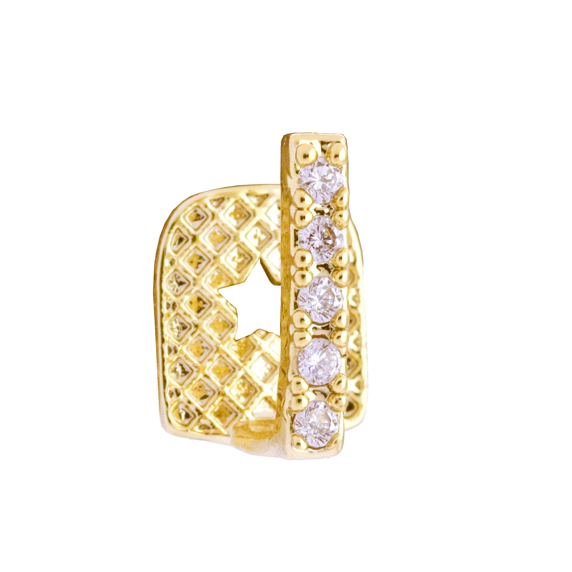 Iced Gap Single Tooth 18k Gold Plated