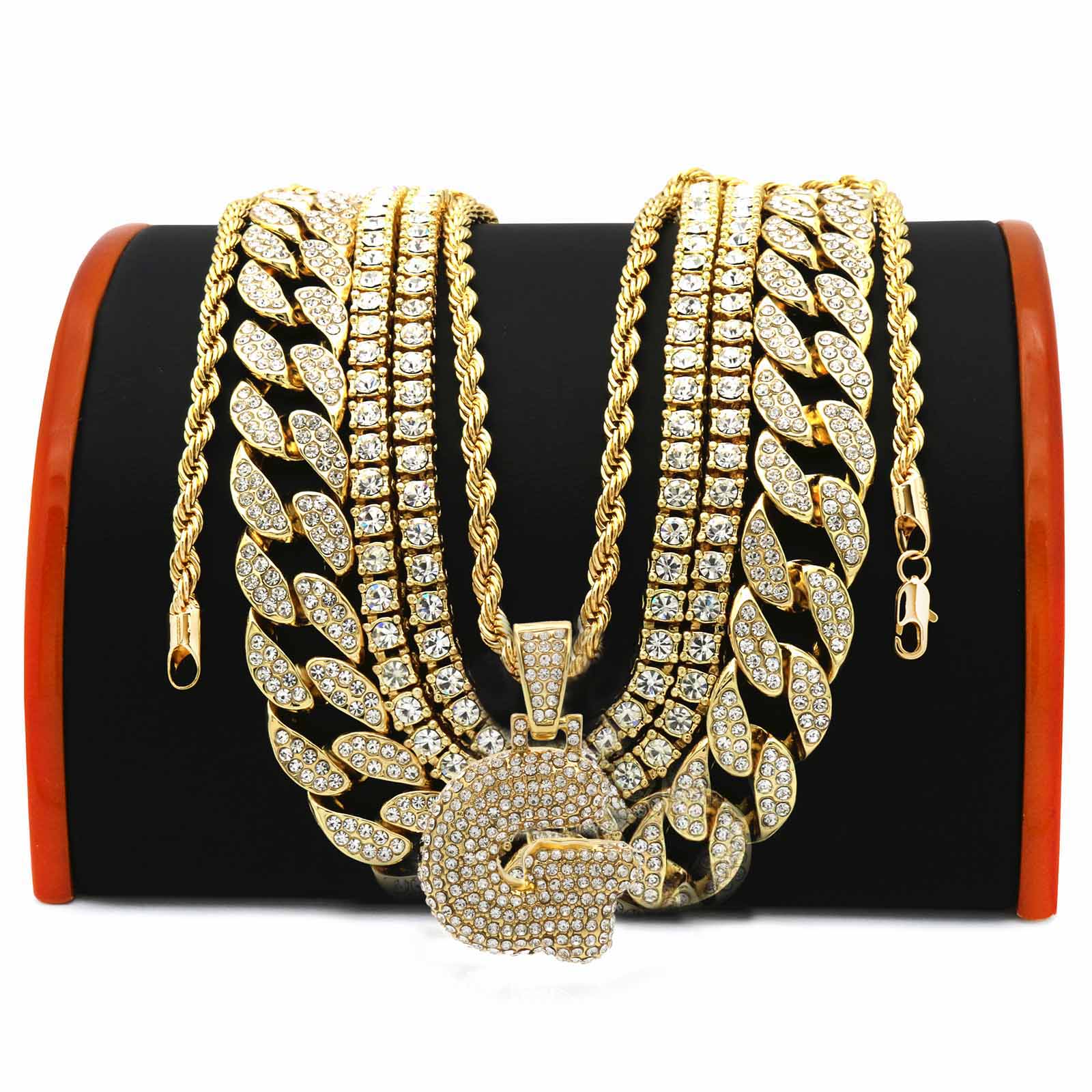 FULLY CUBAN CHAIN/TENNIS CHAIN Bundle-7