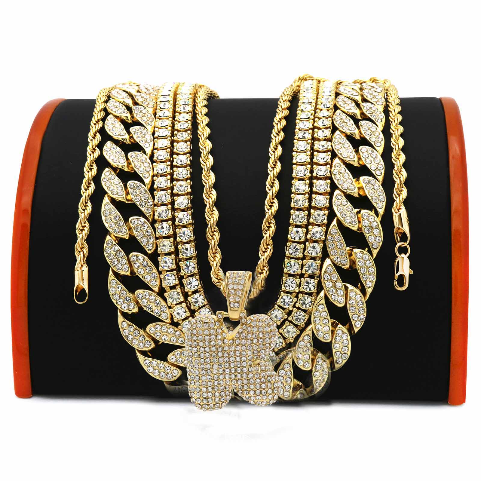FULLY CUBAN CHAIN/TENNIS CHAIN Bundle-7