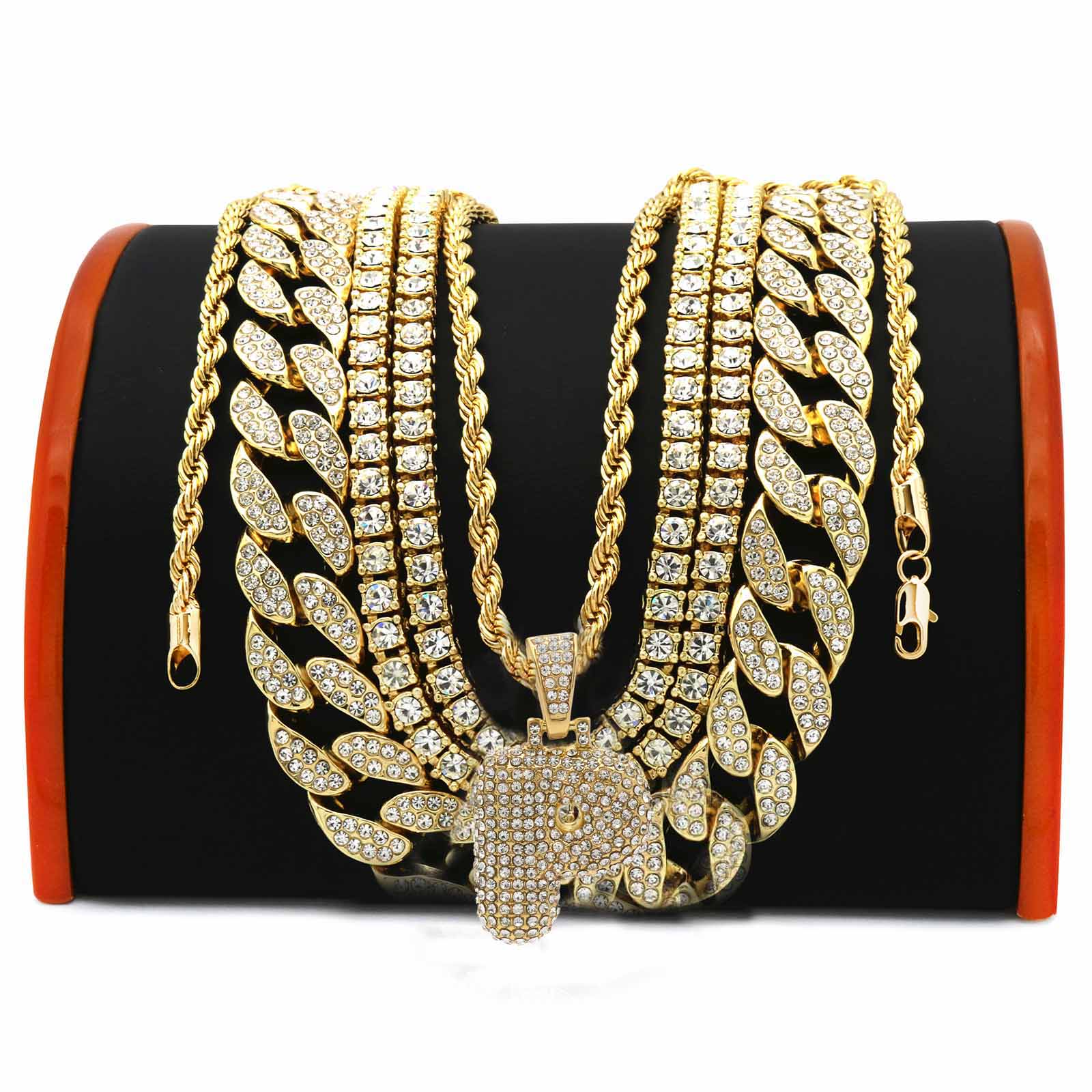FULLY CUBAN CHAIN/TENNIS CHAIN Bundle-7