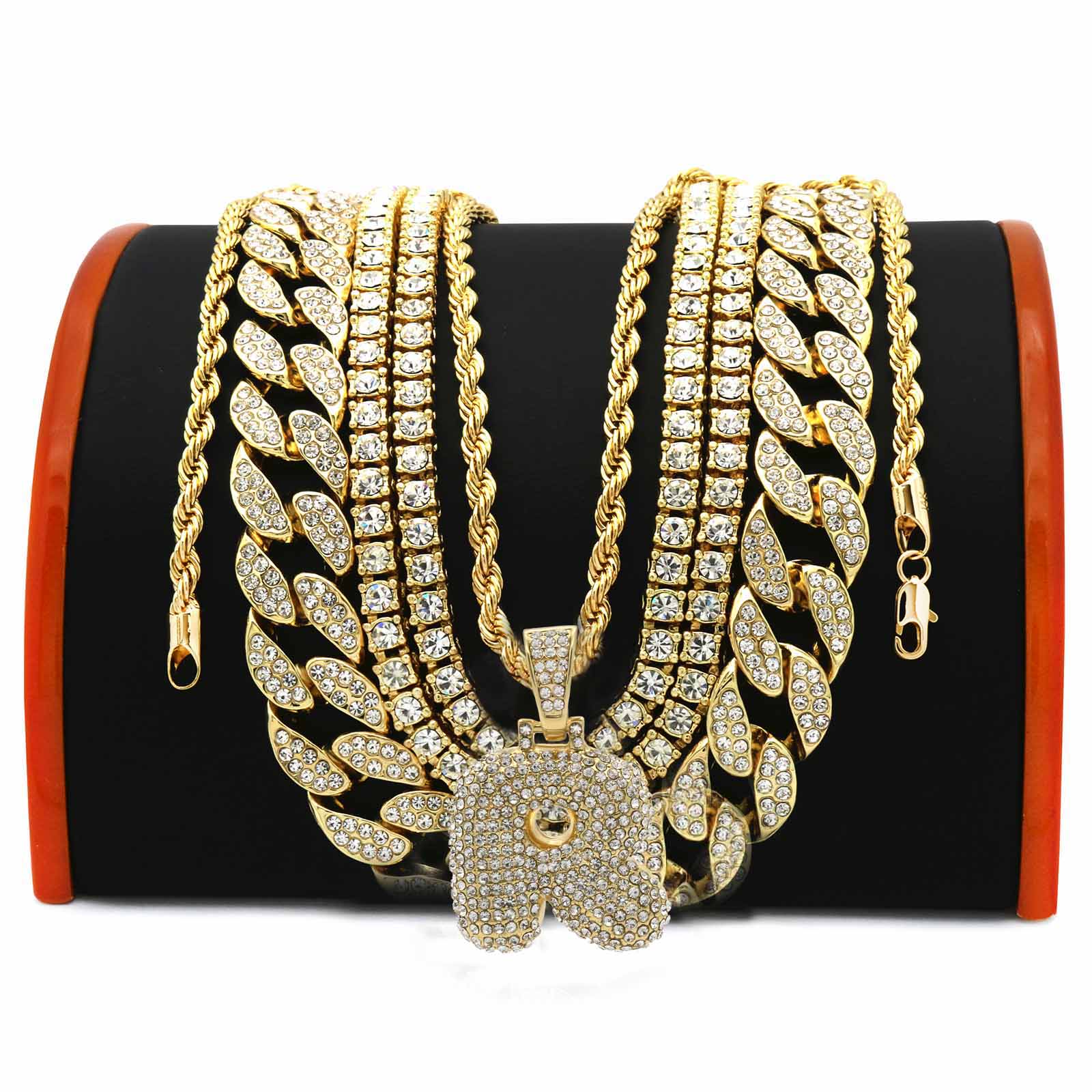 FULLY CUBAN CHAIN/TENNIS CHAIN Bundle-7