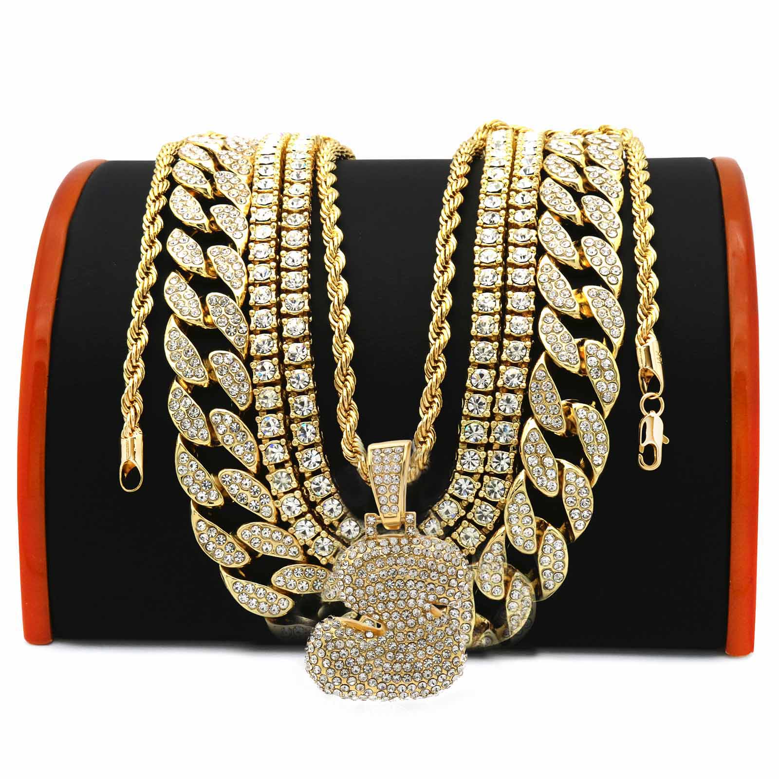 FULLY CUBAN CHAIN/TENNIS CHAIN Bundle-7