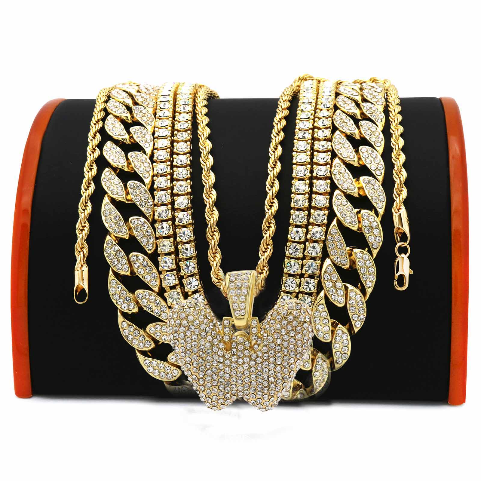 FULLY CUBAN CHAIN/TENNIS CHAIN Bundle-7