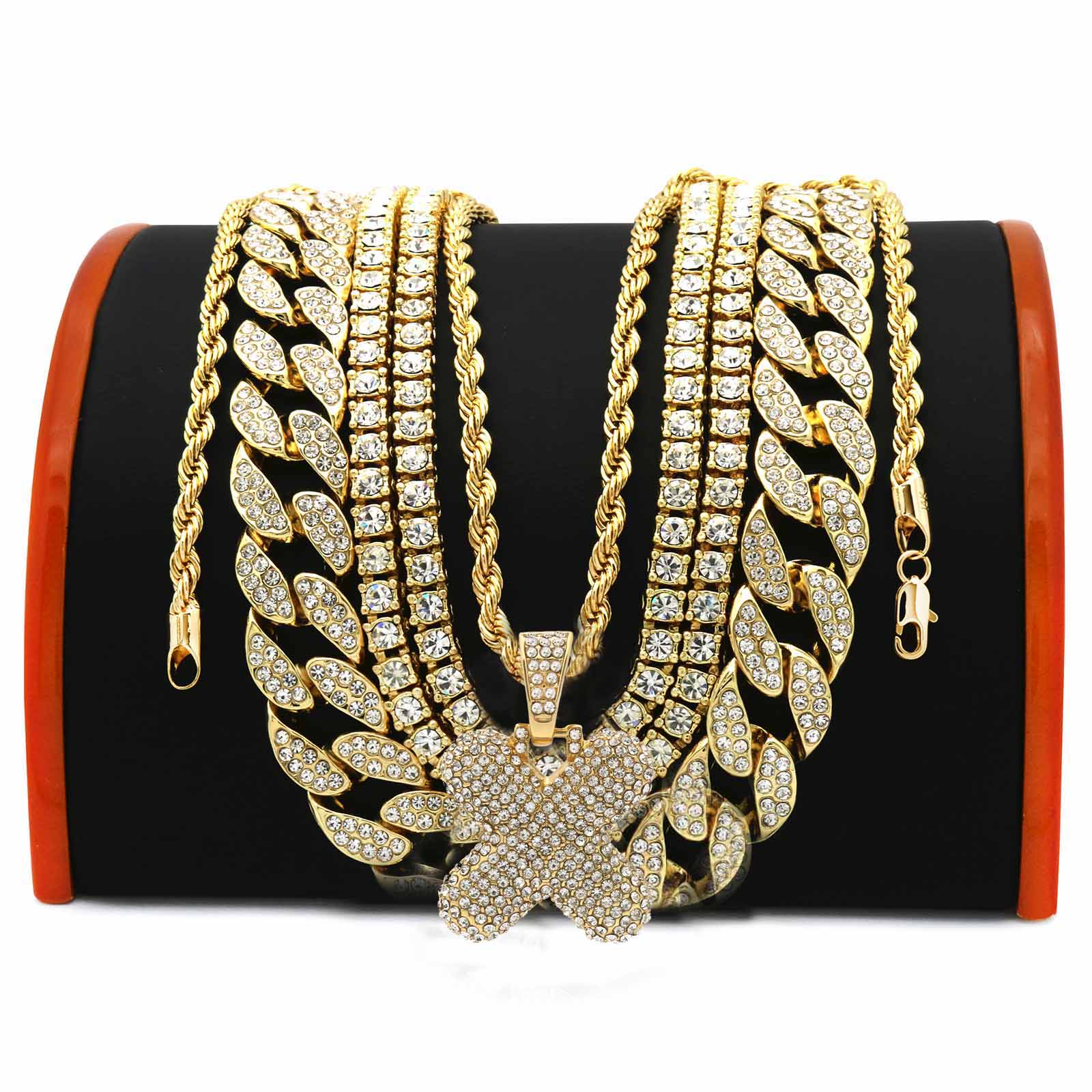 FULLY CUBAN CHAIN/TENNIS CHAIN Bundle-7