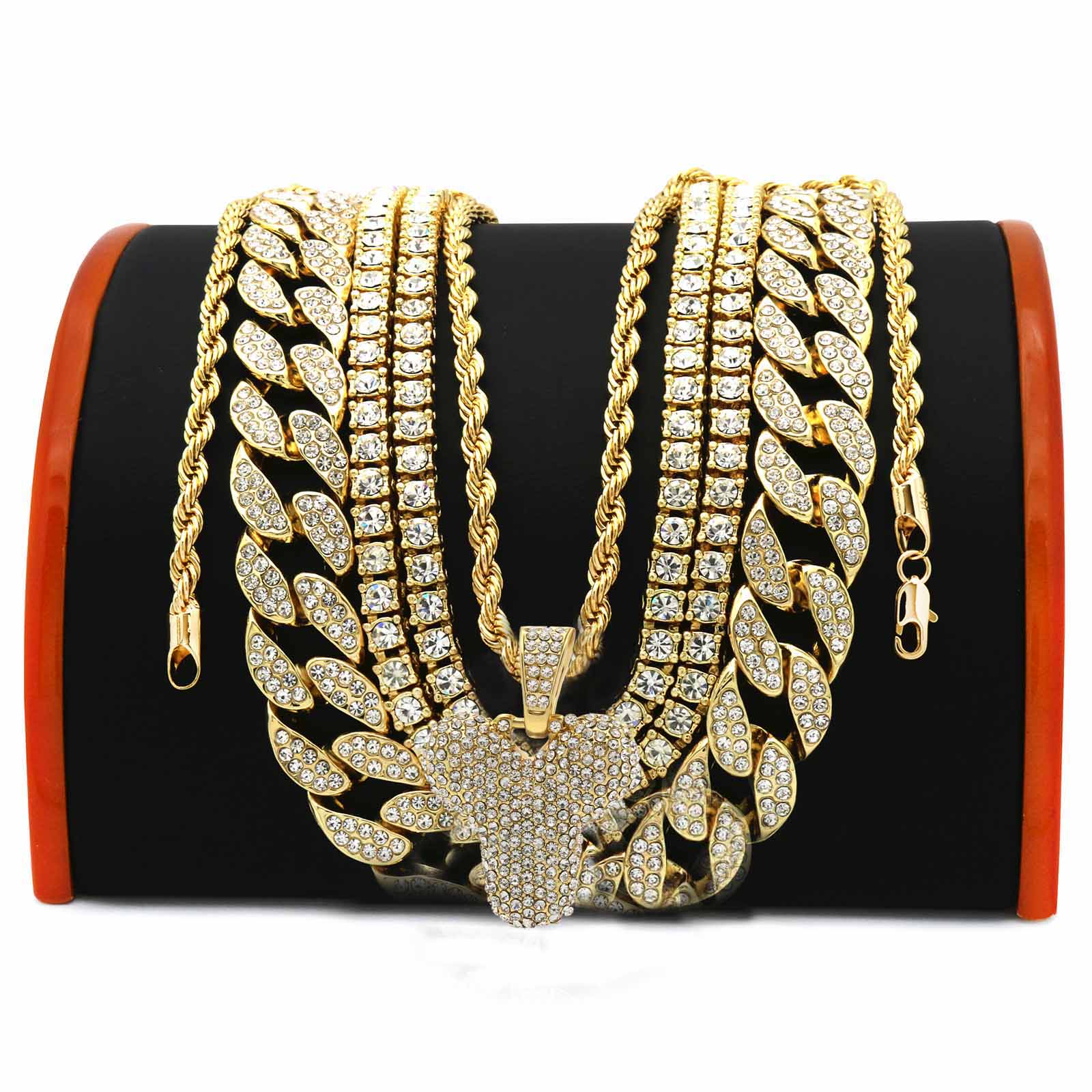 FULLY CUBAN CHAIN/TENNIS CHAIN Bundle-7