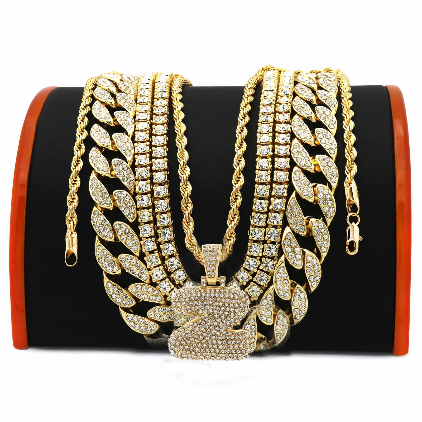 FULLY CUBAN CHAIN/TENNIS CHAIN Bundle-7