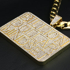 XXL 14K Billion Dollar Iced Pendant & 14mm Cuban Chain – 4" Bling