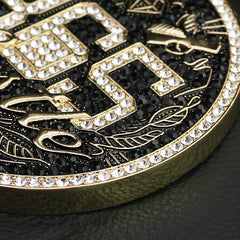 XXL Hustle 365 Medallion Pendant & Iced Cuban Chain – 16mm 18"-30" Gold Bling