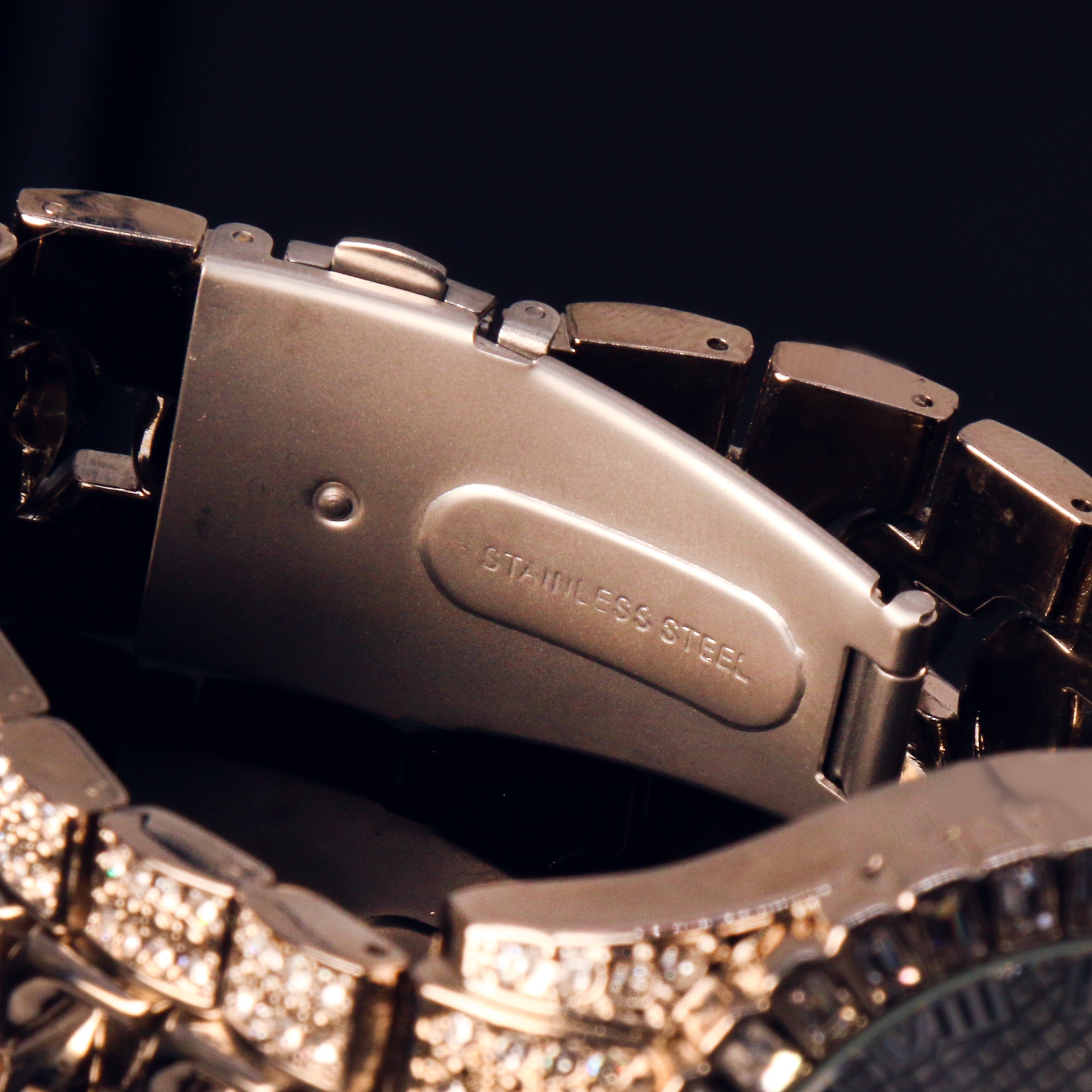 SST1 White Gold Iced Out / Quartz Techno KING Watch