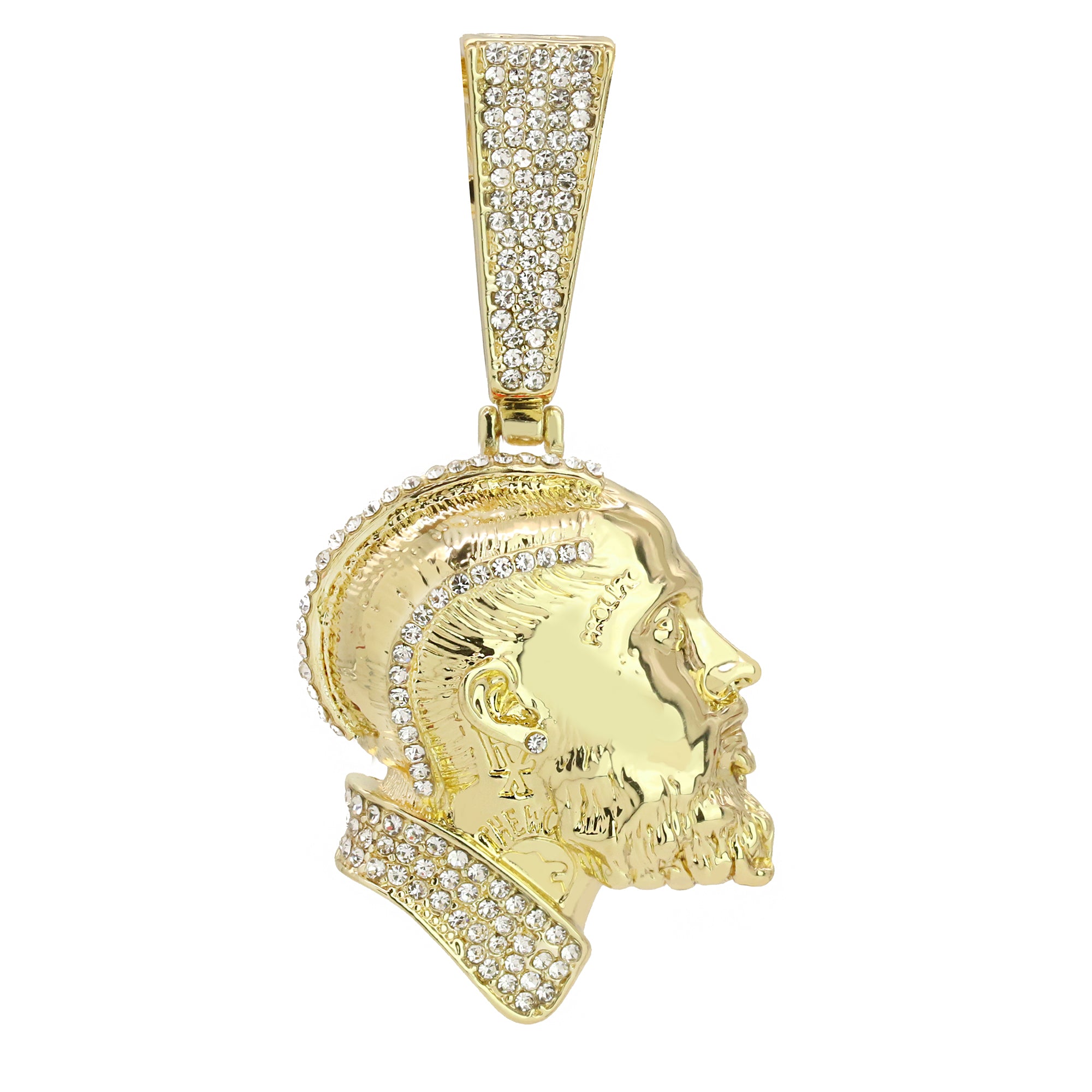 Iced Hussle Pendant Only Jewelry Hip Hop Style 18k Gold Plated