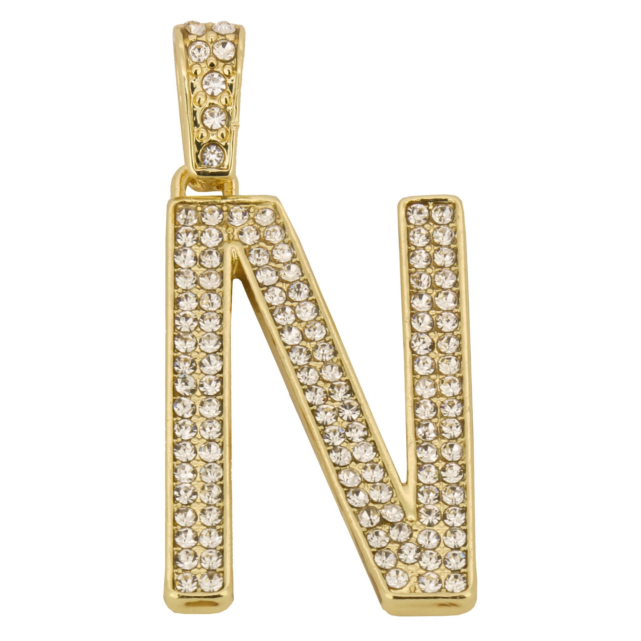 CUBAN CHAIN ALPHABET PENDANT A-Z