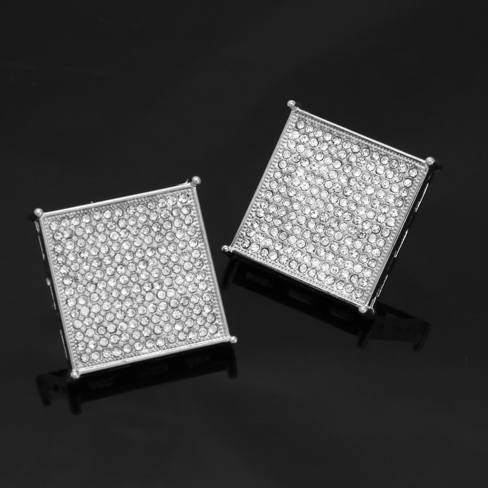 Screw Back Silver Cz 13 Row TC