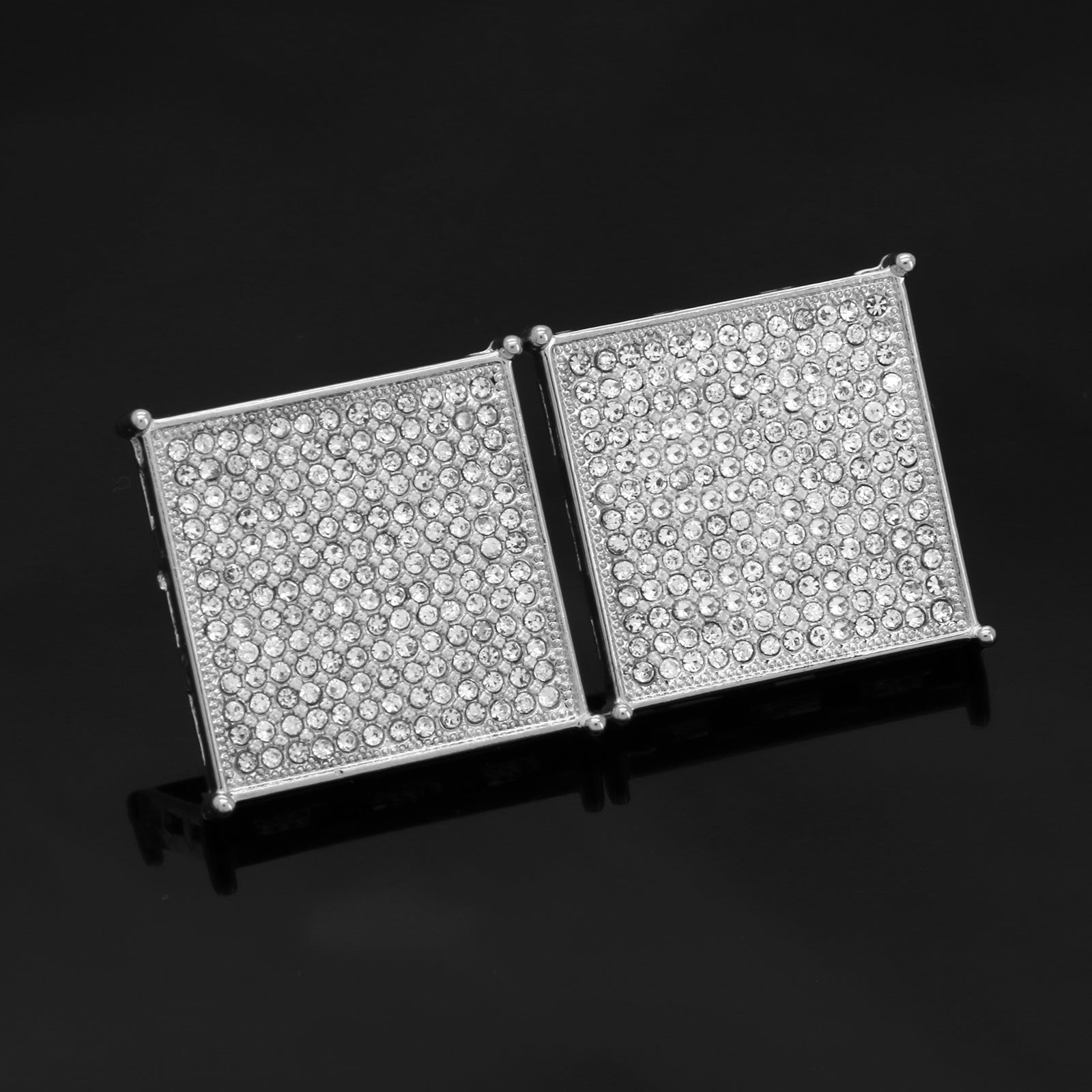 Screw Back Silver Cz 13 Row TC