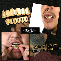 18k GOLD TOP & BOTTOM GRILLZ