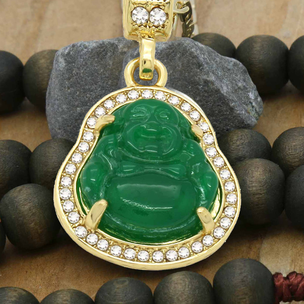BUDDHA PENDANT ON GUCCI CHAIN
