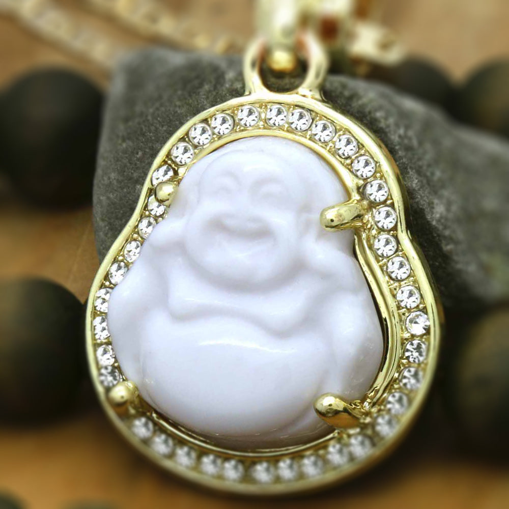 BUDDHA PENDANT ON GUCCI CHAIN