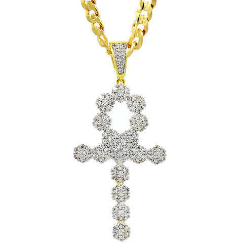 Ankh PENDANT WITH CUBAN CHAIN