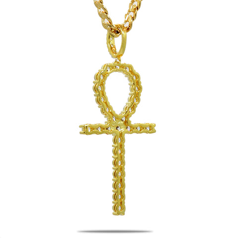 Ankh Long PENDANT WITH CUBAN CHAIN