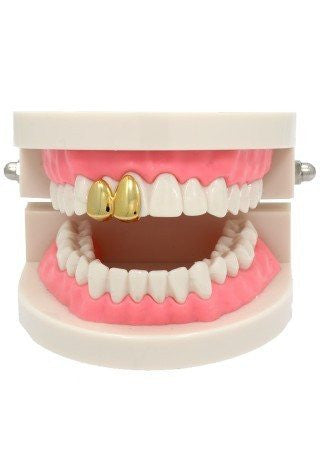 GOLD DOUBLE CAPS GRILLZ