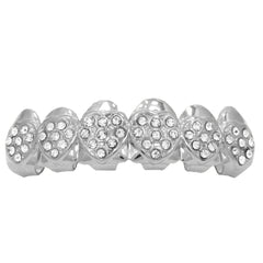 SILVER TOP GRILLZ HEARTS