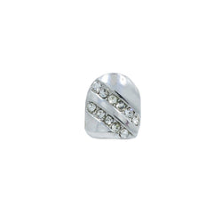 SILVER GRILLZ SINGLE 2LINE SIDE