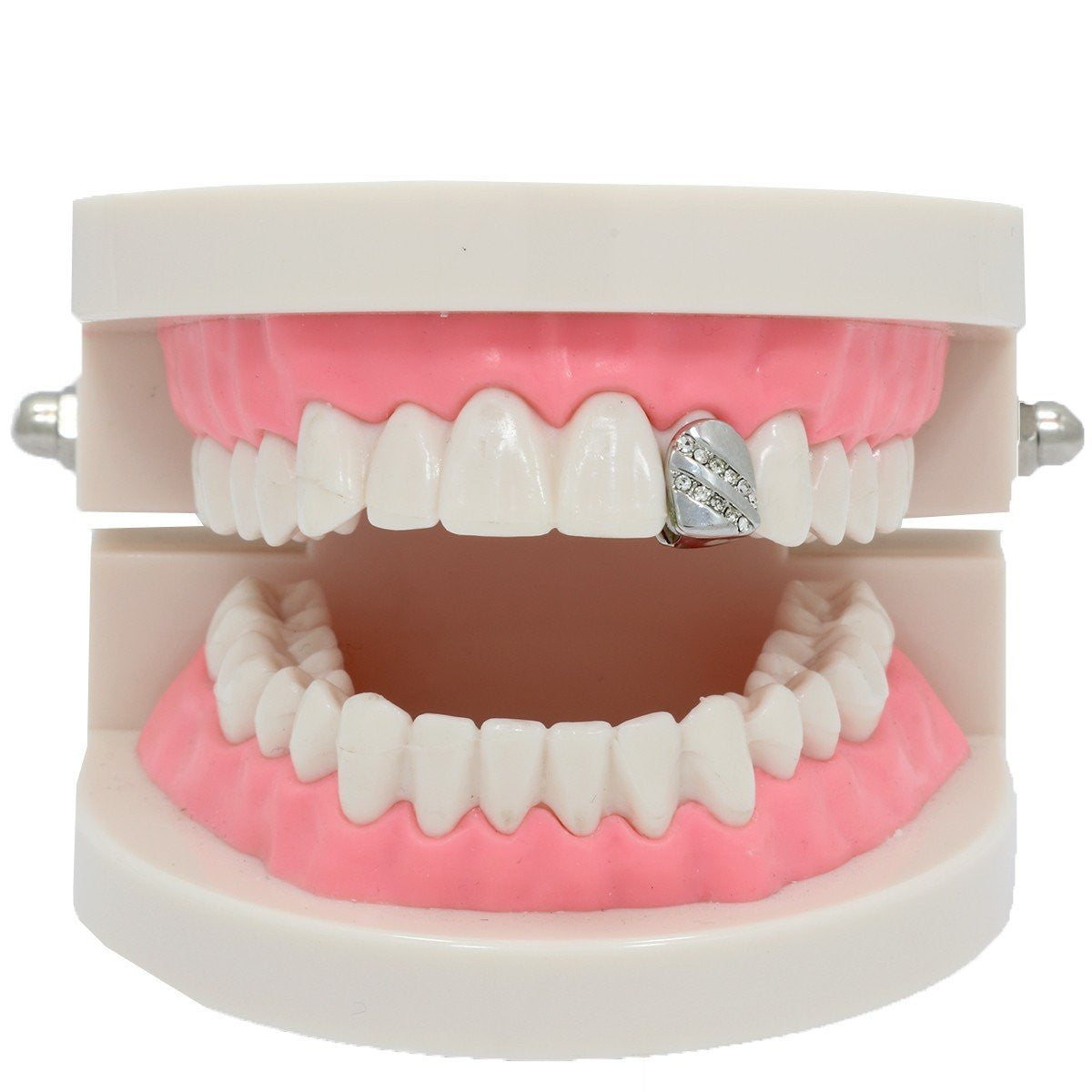 SILVER GRILLZ SINGLE 2LINE SIDE